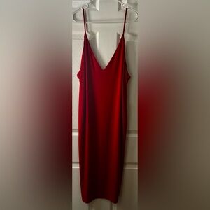 Anne Marie Midi Dress - Dark Red